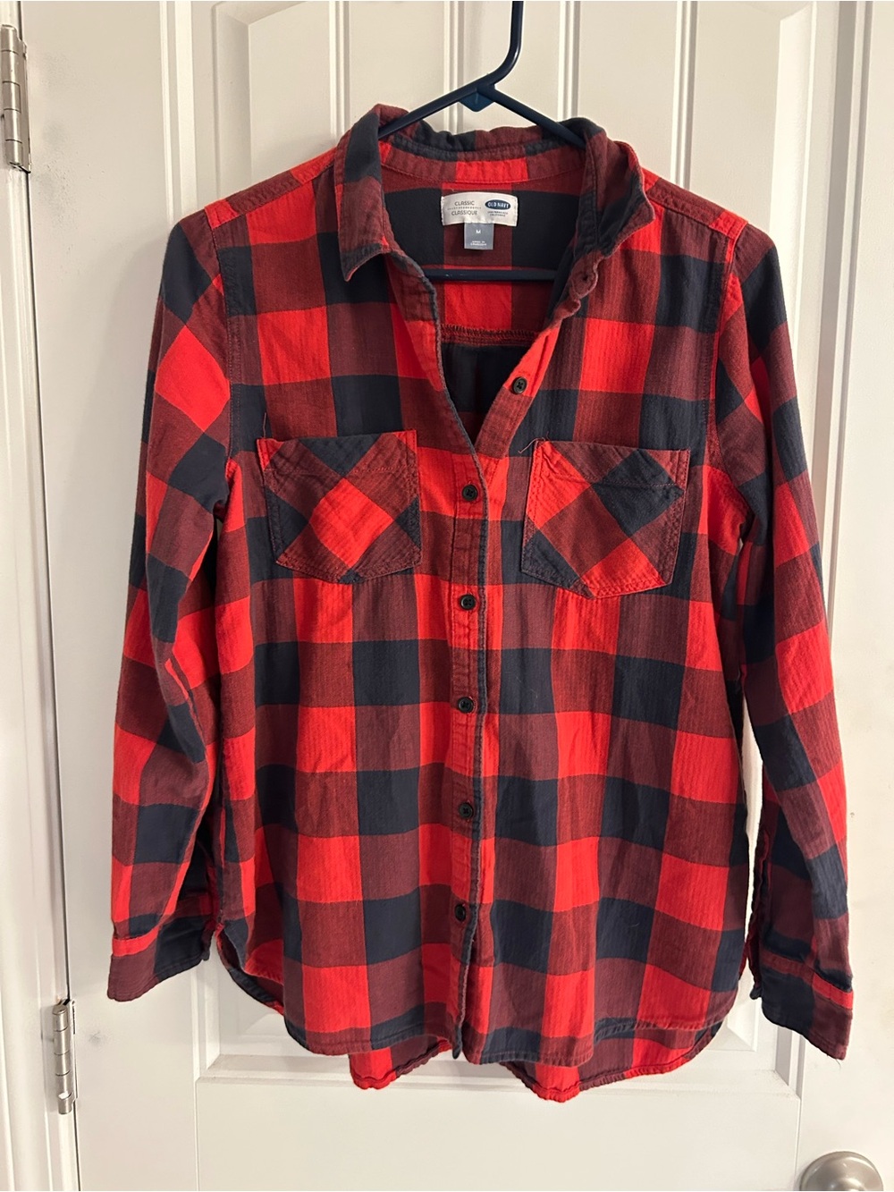 Old Navy Classic Plaid Flannel (Size Medium)